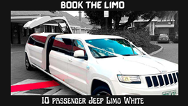 10 Passenger Jeep-Limo White