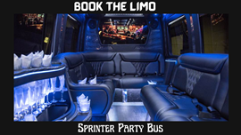Sprinter party bus rental service for Airport Transportation