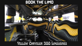 Yellow Chrysler 300 Limo Service